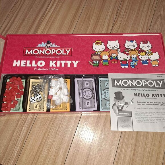 Monopoly Hello Kitty Collector Edition Board Game 2010 Hasbro/Sanrio Complete. - Picture 5 of 7